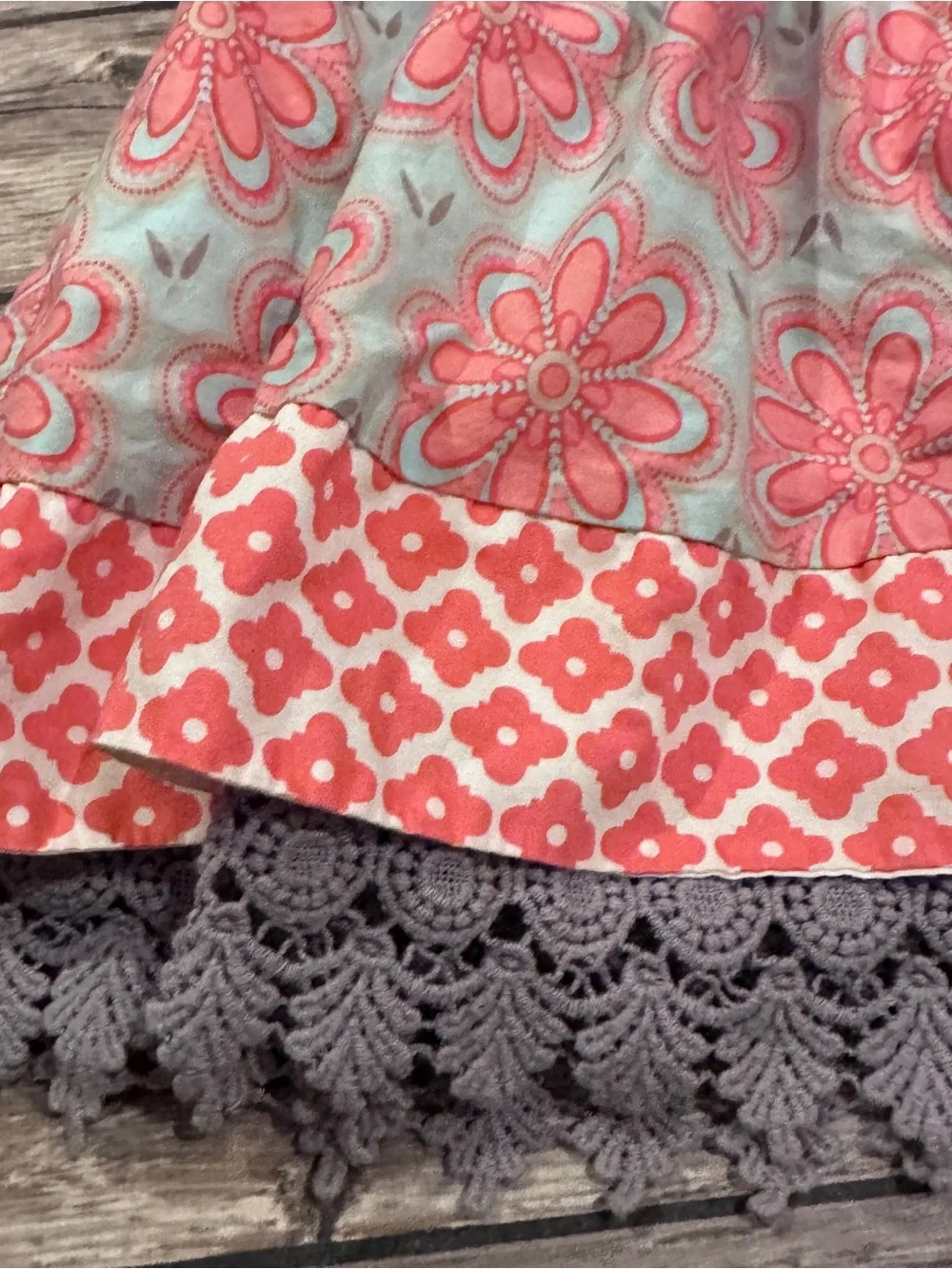 Counting daisies floral and geometric print dress
